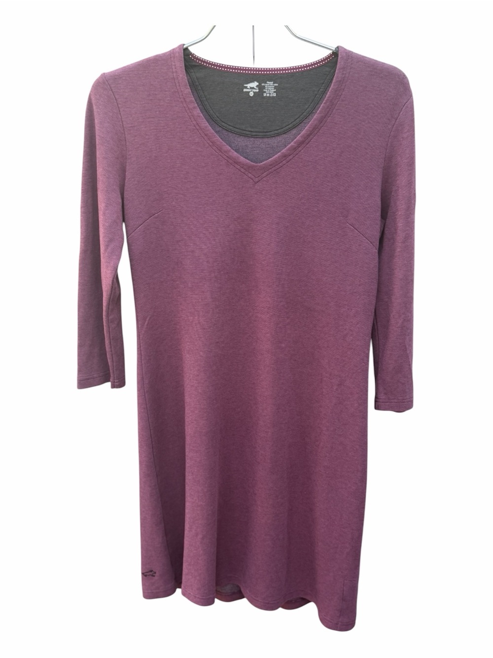 Horny Toad Plum V-Neck 3/4 Sleeve Tunic